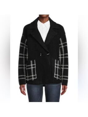 Magashoni Drop Shoulder Notch Lapel Coat Jacket Size S/P